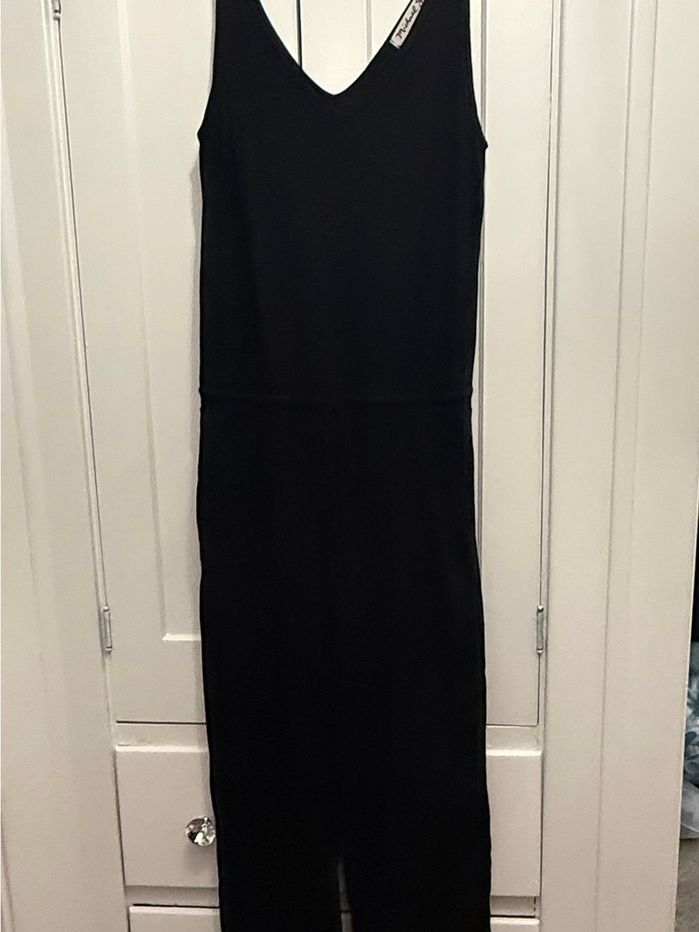 Michael Stars Black Sleeveless V-Neck pantsuit